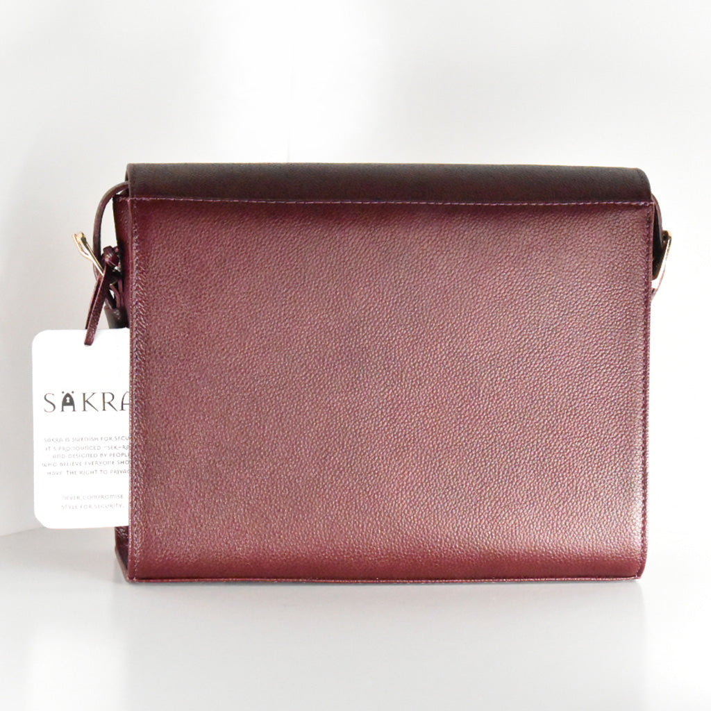 California Burgundy Säkra purse