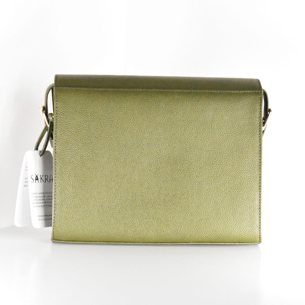Tod's Womens Medium Olive Green Leather Satchel Handbag Purse Top Stitch  Pleats | eBay
